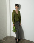 Mist Cardigan - Peridot Green