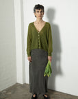 Mist Cardigan - Peridot Green