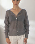 Fleur cardigan - Pearl Grey