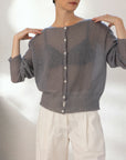 Fleur cardigan - Pearl Grey