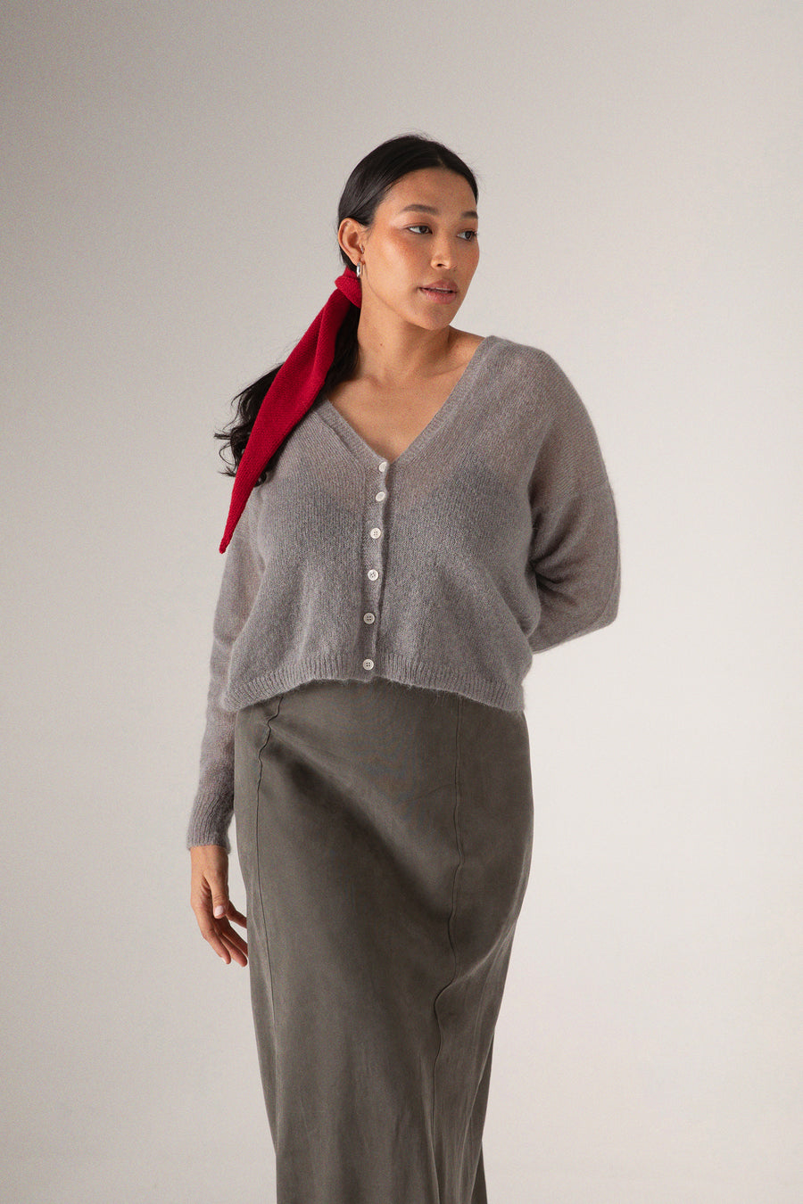 Mist Cardigan - Pearl Grey