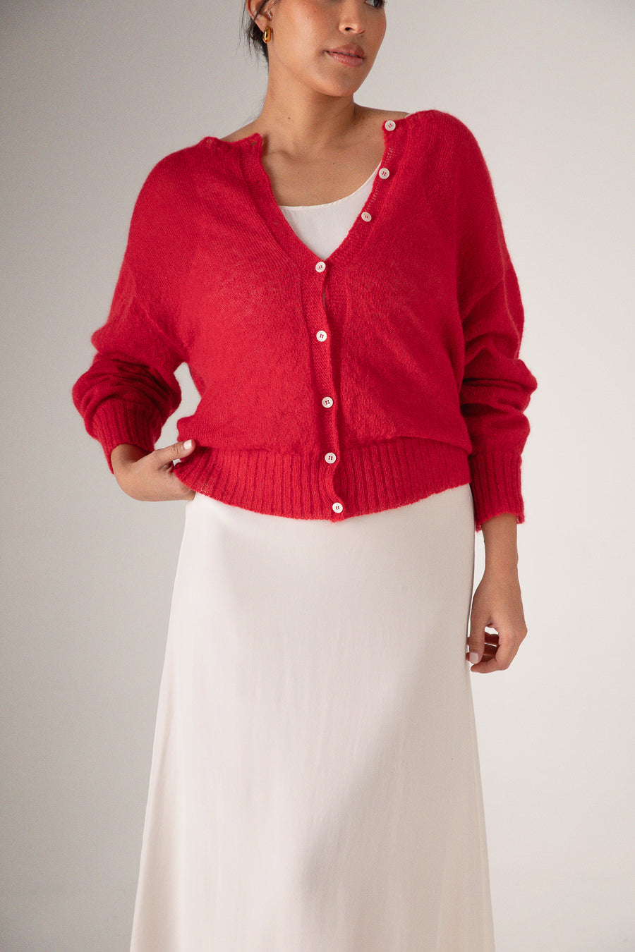 Fleur cardigan - Cherry