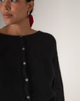 Fleur cardigan - Black