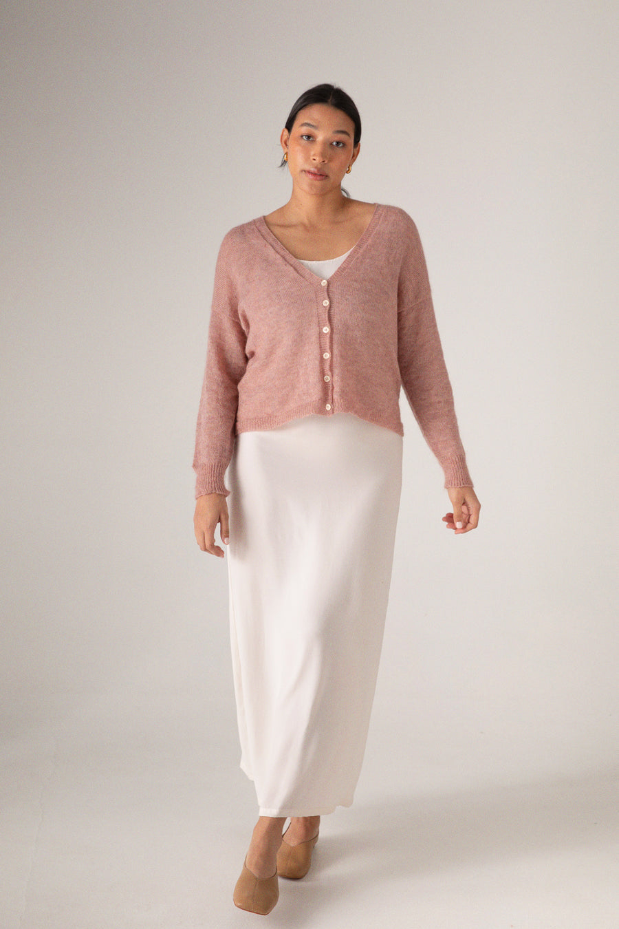 Mist Cardigan - Dusk Pink