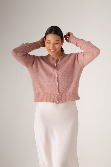 Fleur cardigan - Dusk Pink