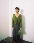 Mist Cardigan - Peridot Green