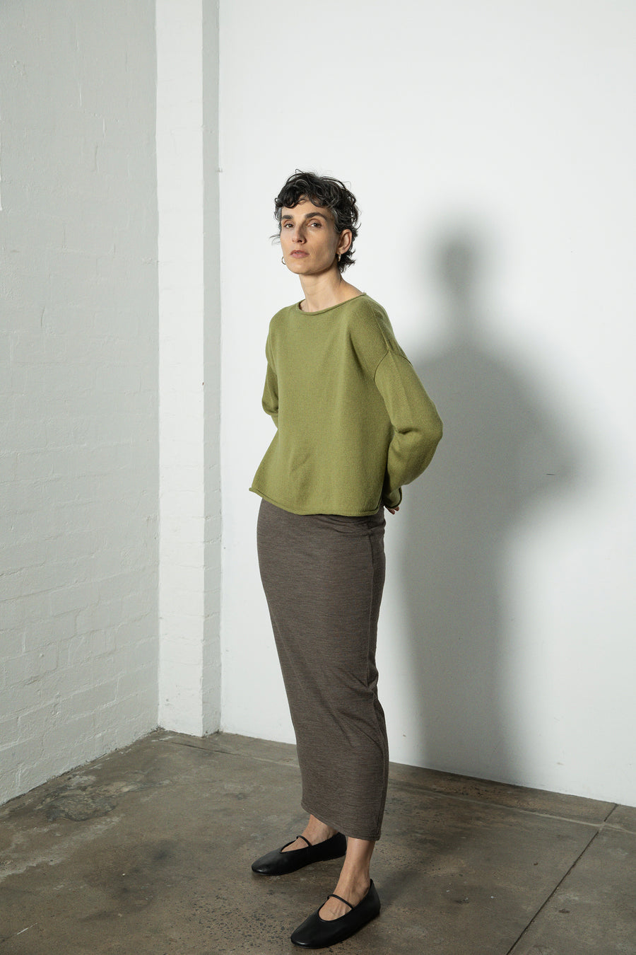 Doll's Jumper - Peridot Green