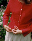 Fleur cardigan - Cherry