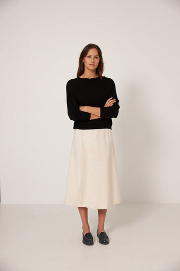 The Cotton Pebble Knit - Black