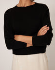 The Cotton Pebble Knit - Black