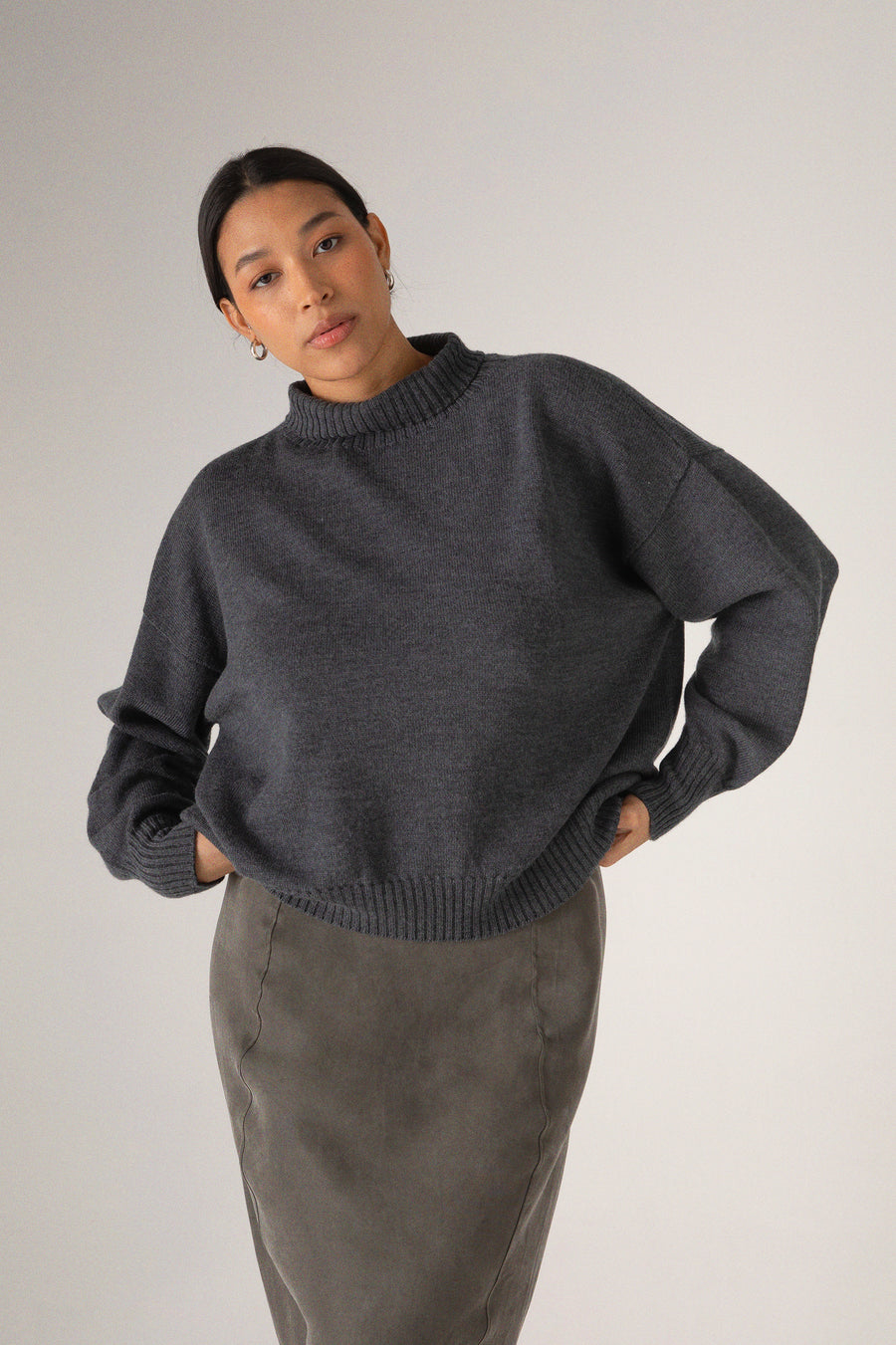 Swoon Knit - Charcoal