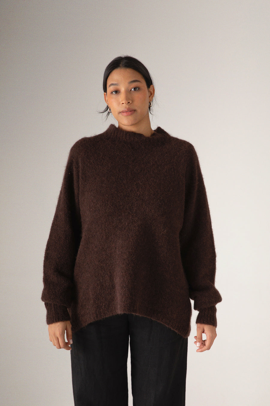 Campfire Raglan Knit - Cocoa