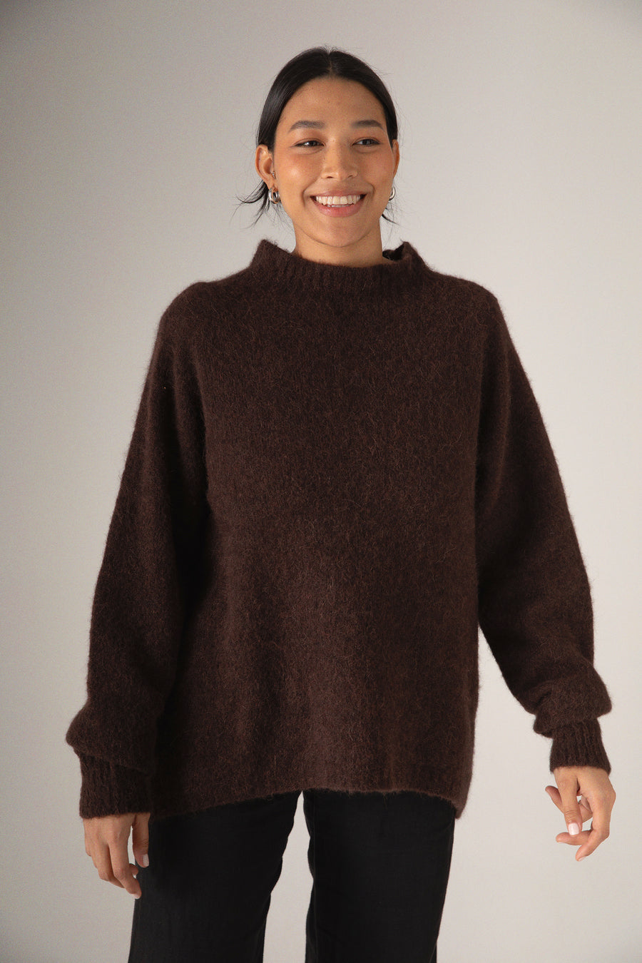 Campfire Raglan Knit - Cocoa