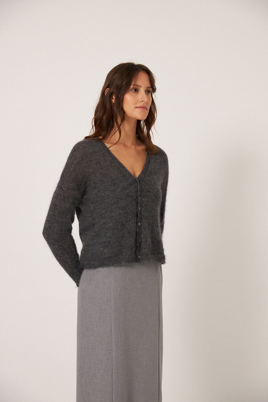 Mist Cardigan - Shadow Grey