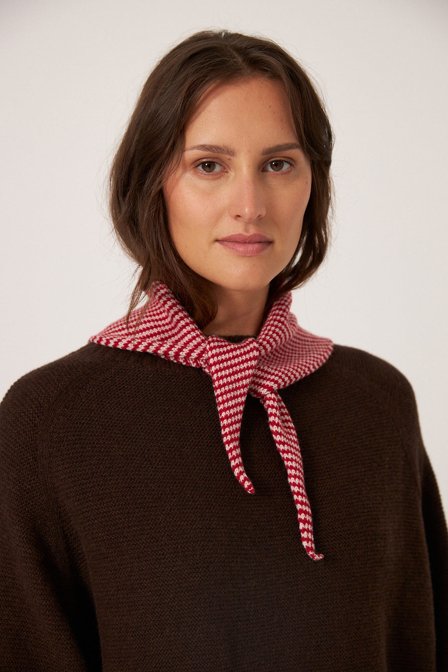 Daisy Scarf - Cherry Stripe