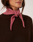 Daisy Scarf - Cherry Stripe