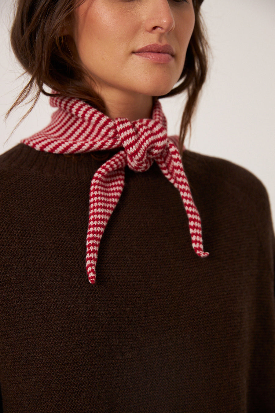 Daisy Scarf - Cherry Stripe